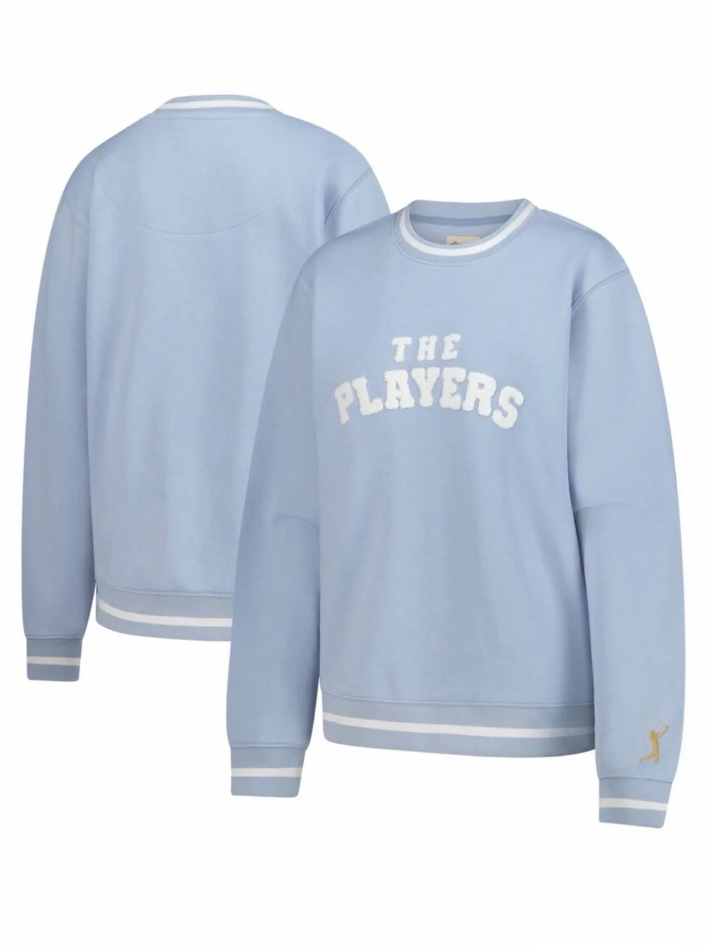Ellsworth + Ivey Blue THE PLAYERS Goldman Crewneck Pullover Sweatshirt, Size: S
